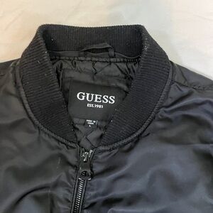 GUESS Men's Black Bomber Jacket